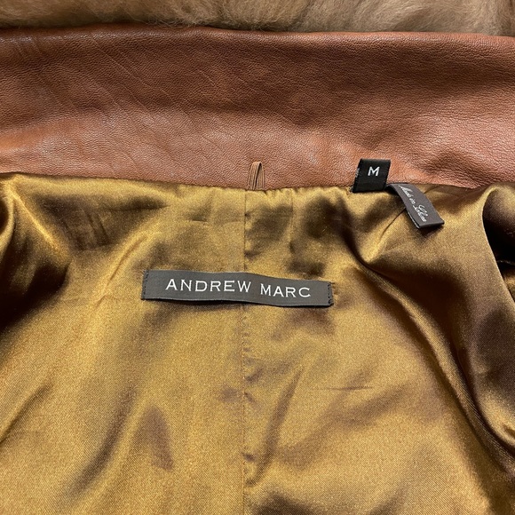 Andrew Marc Leather and Fur Jacket - Picture 6 of 6